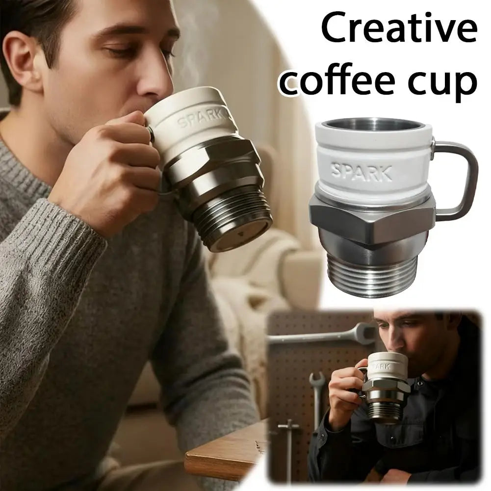 Novelty Spark Plug Coffee Mug