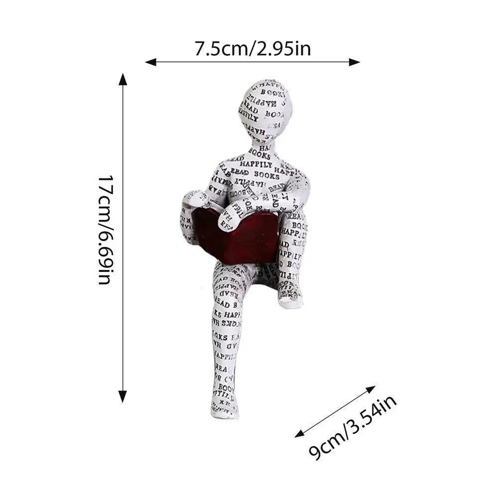 Reading Statue Man Reading Book Statue