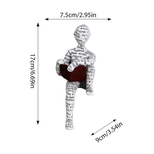 Reading Statue Man Reading Book Statue