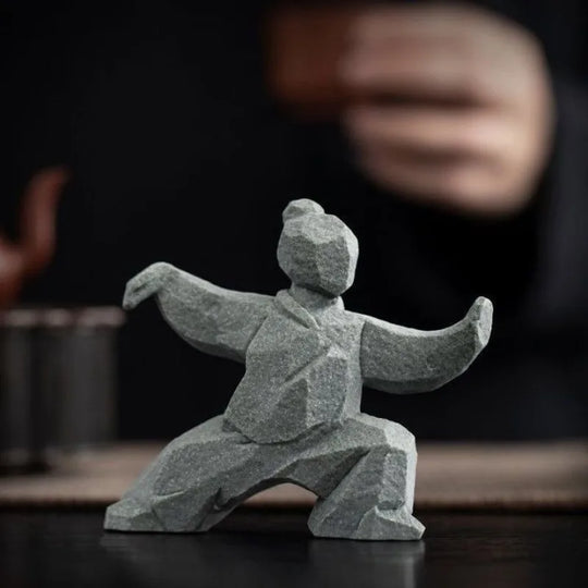 Tai Chi Master Cement Figurine