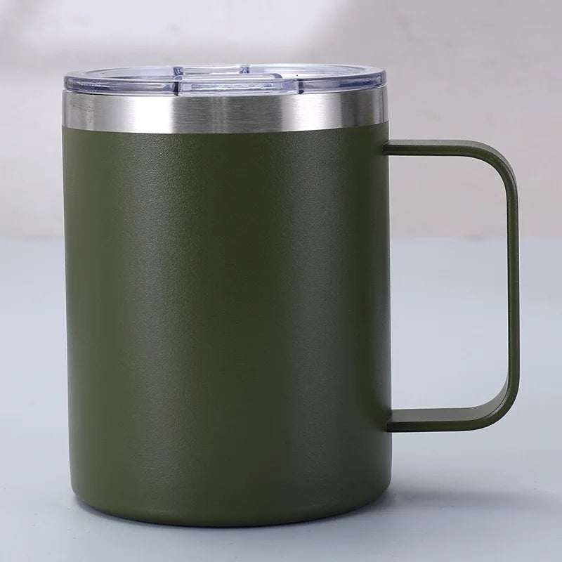 350ml 12oz stainless steel mug coffee mug cup with handle
