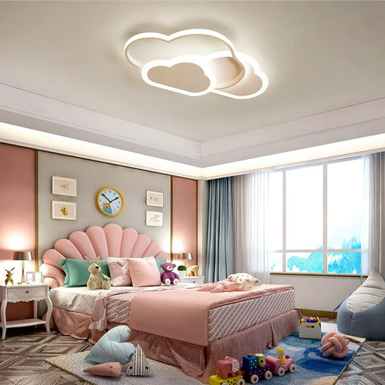 Cloud LED Ceiling Lamp 22" Modern Minimalist Lighting