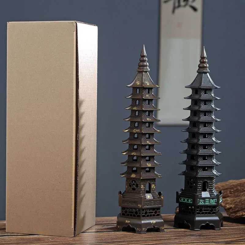 Nine Layer God of Literature Tower Incense Burner