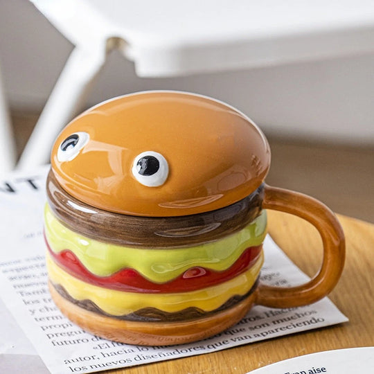 300ml Ceramic Cup Creative Hamburger Coffee Cup