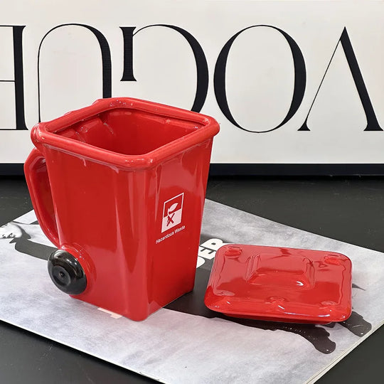 Creative Ceramic 3D Recycling Bin Mug