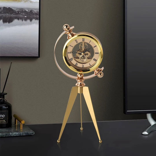 Modern Gold Table Clock
