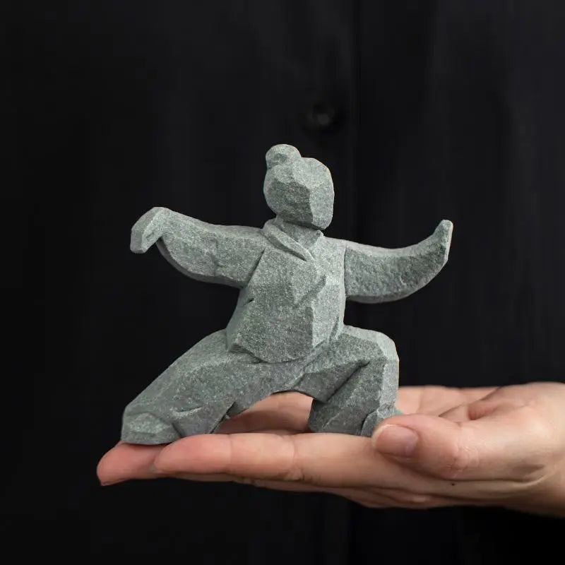 Tai Chi Master Cement Figurine