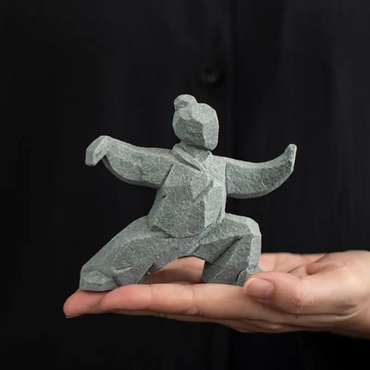 Tai Chi Master Cement Figurine
