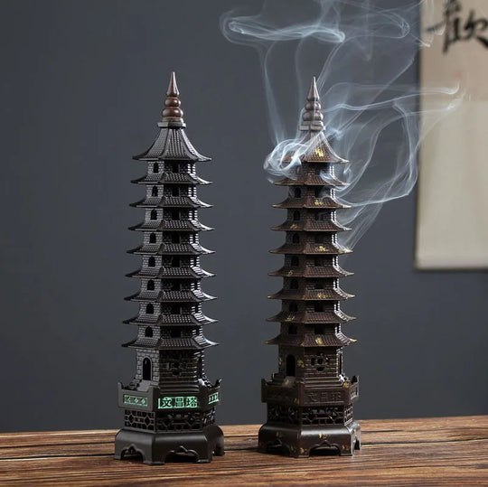 Nine Layer God of Literature Tower Incense Burner