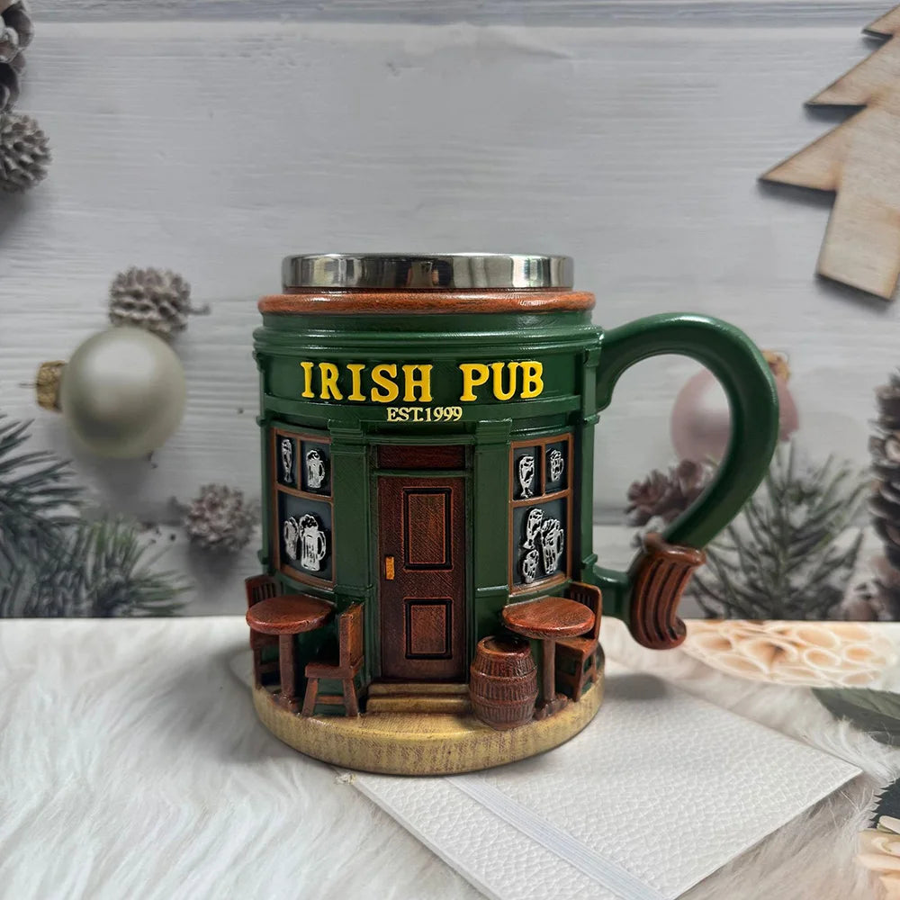 Irish Pub Drinkware 3D Coffee Mug