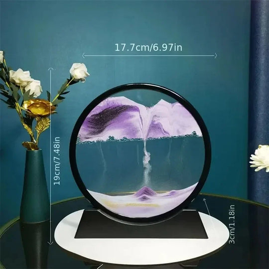 3D Hourglass Quicksand Moving Sand Art