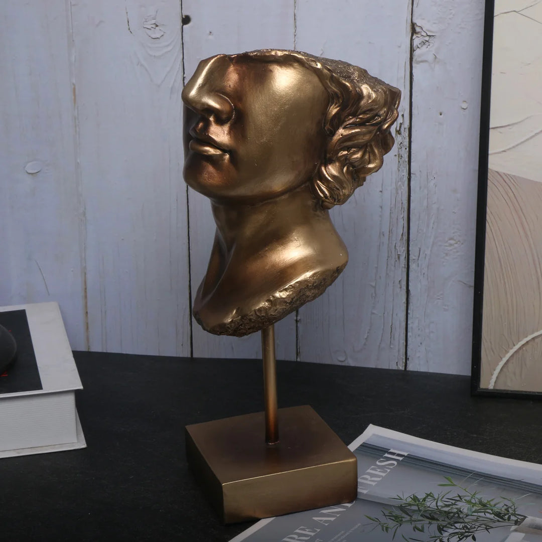 Room Decor 1pc Classic Bust Statue Decor, Resin Art Sculpture Ornament, Original Tabletop Bust, Collectible Craft Home Decor