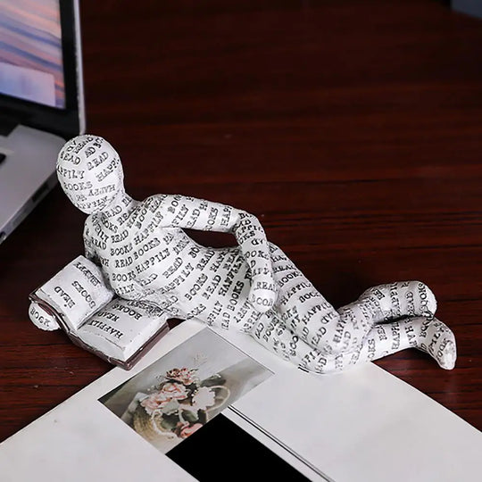 Reading Statue Man Reading Book Statue