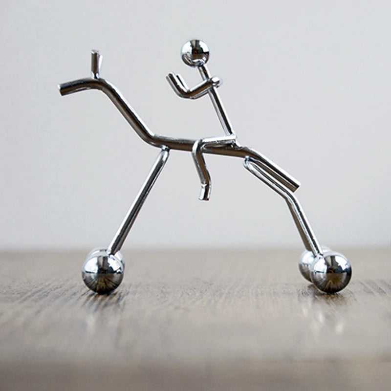 Ride And Swing Little Humanoid Riding Desktop Perpetual Motion Horse