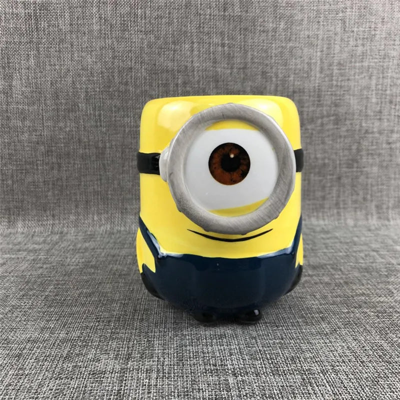3D Cartoon Yellow Ceramic Mugs