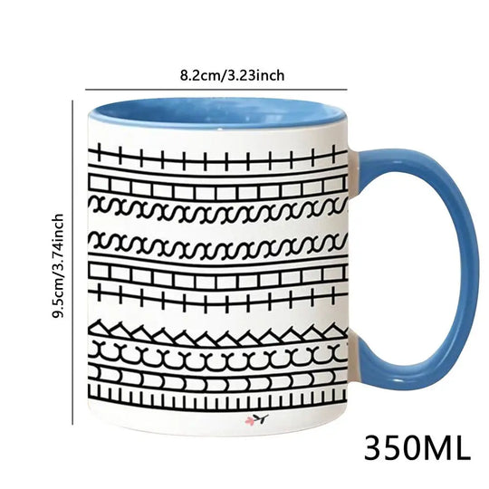 Hidden Message Coffee Mug Ceramic Chocolate Milk Cup Modern Coffee Lover Gift Kitchen Accessories Message Coffee Tumbler