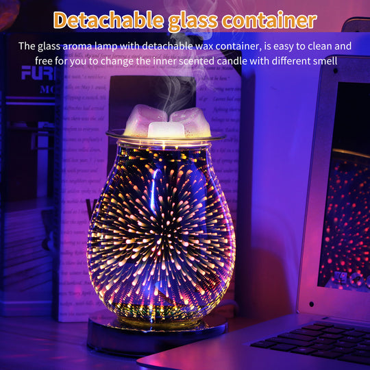 3D Fireworks Effect Touch Aromatherapy Electric Wax Melter