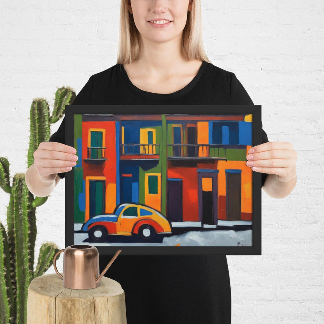 "My town, my car!" Framed poster3