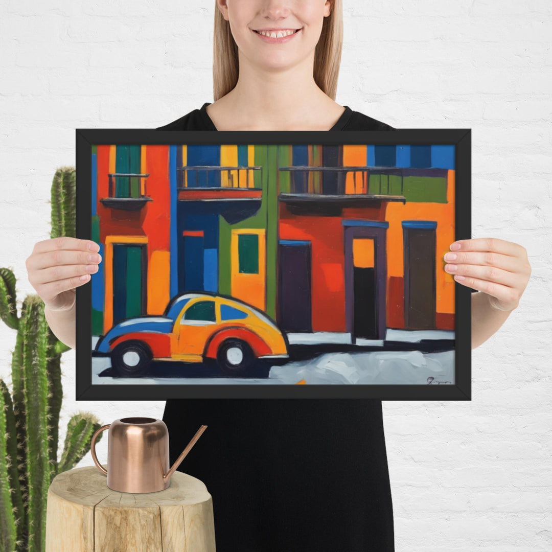 "My town, my car!" Framed poster4