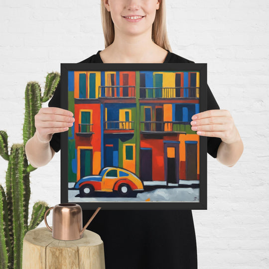 "My town, my car!" Framed poster9