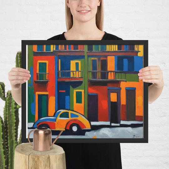 "My town, my car!" Framed poster5