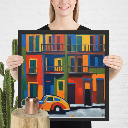 "My town, my car!" Framed poster11