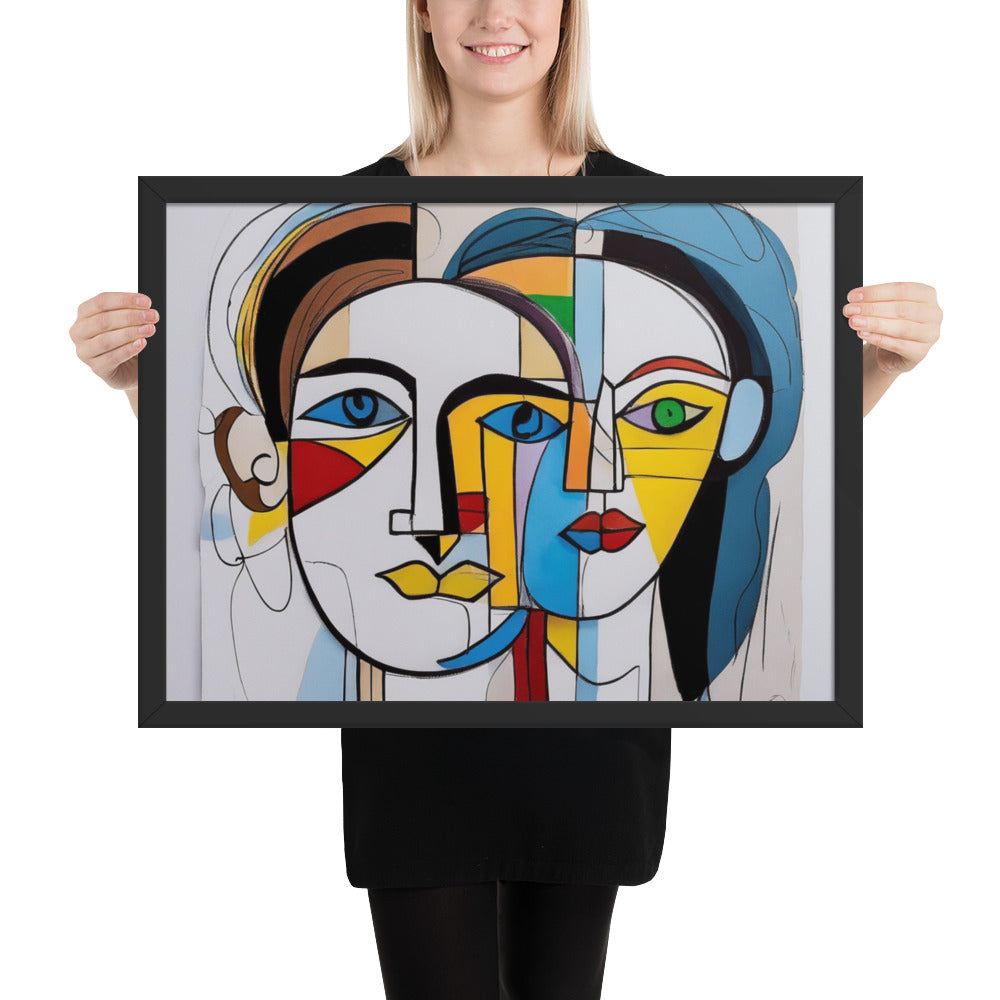 Him and Her or They? Framed Art1