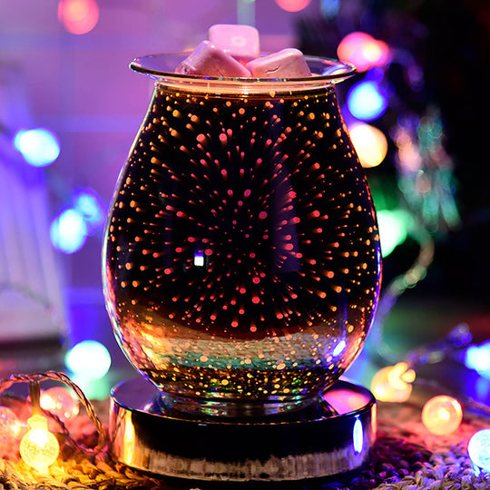 3D Fireworks Effect Touch Aromatherapy Electric Wax Melter