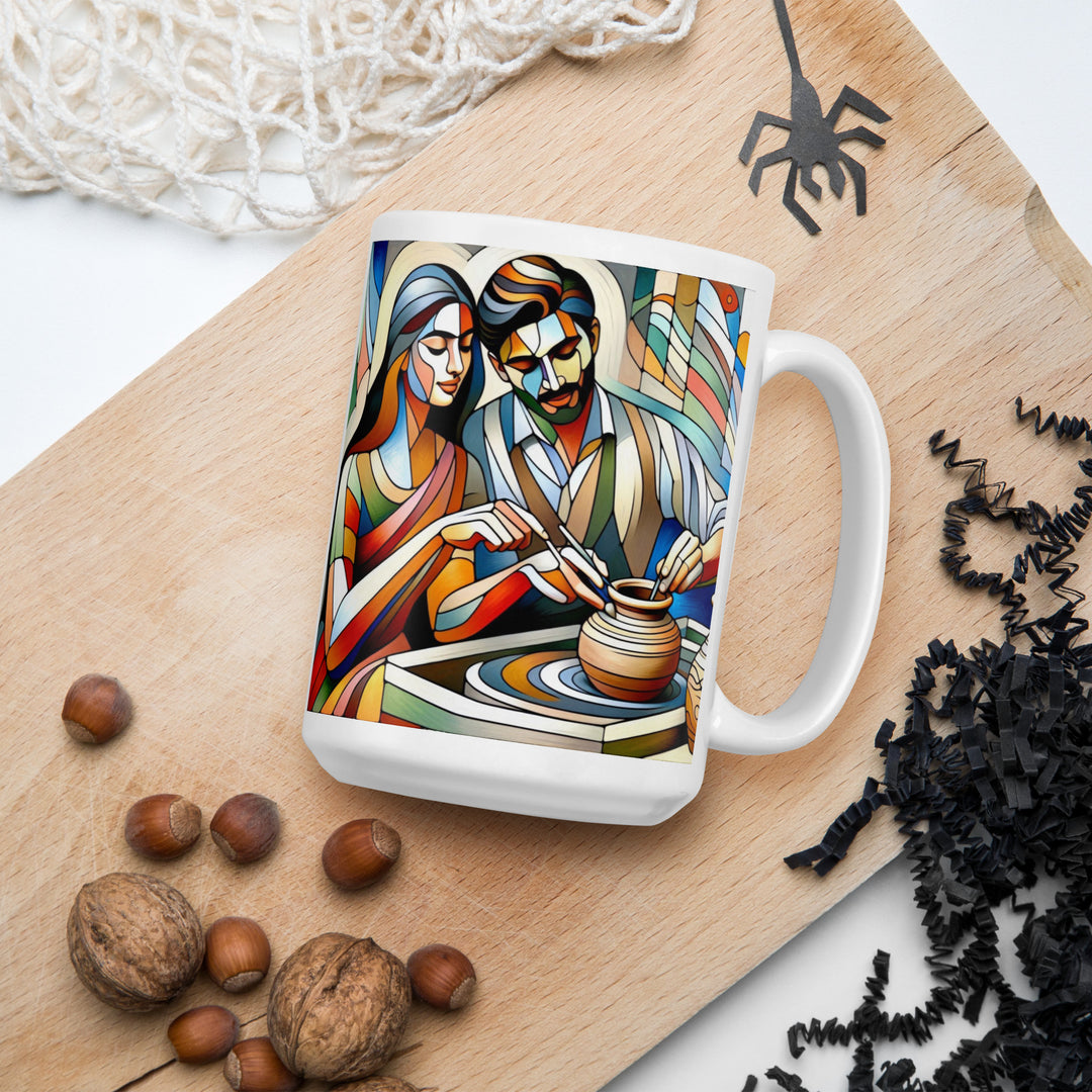 There is Passion in Clay White glossy mug2