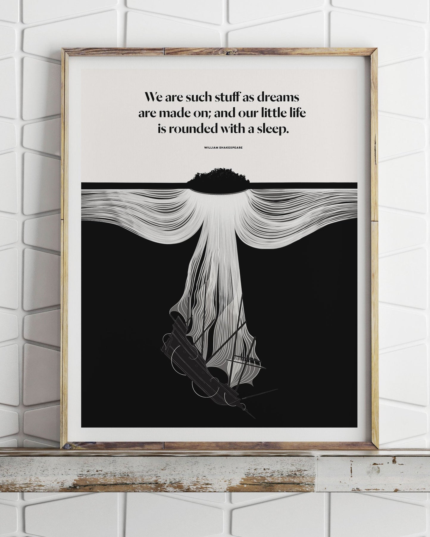 William Shakespeare famous quote poster1