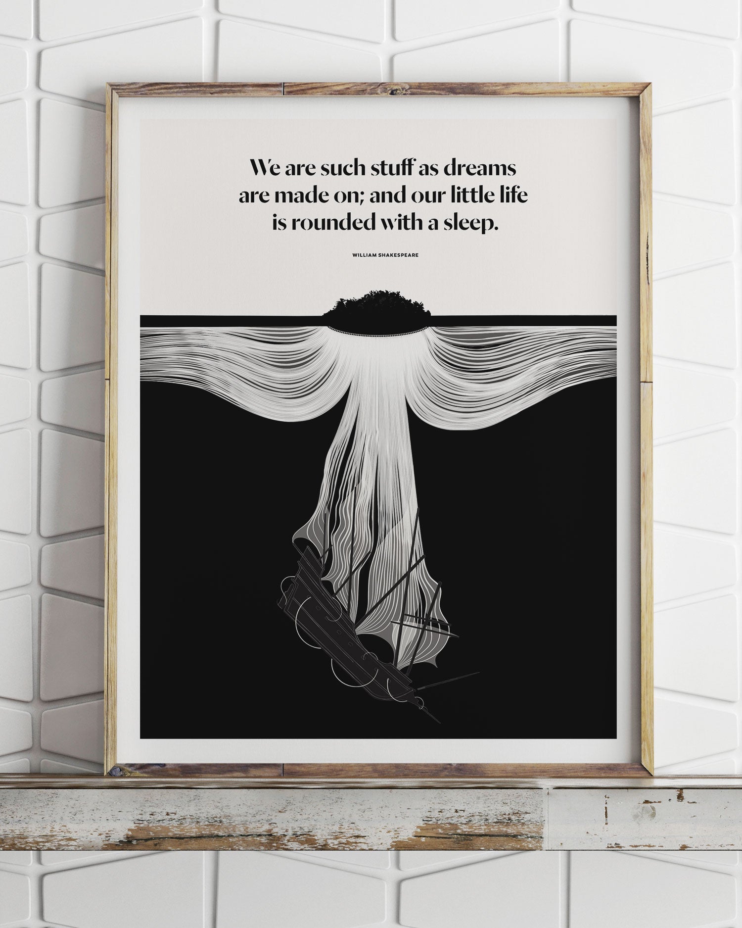 William Shakespeare famous quote poster1