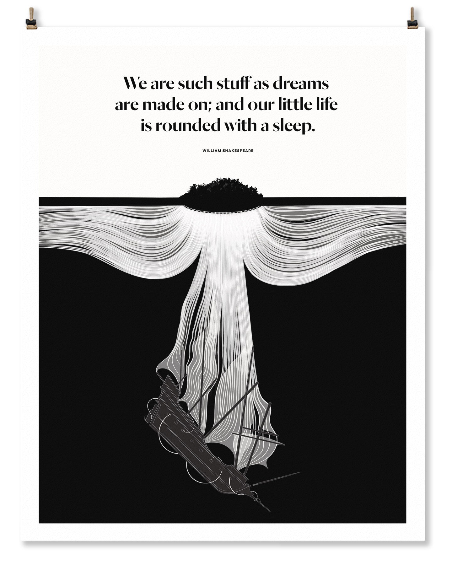William Shakespeare famous quote poster4